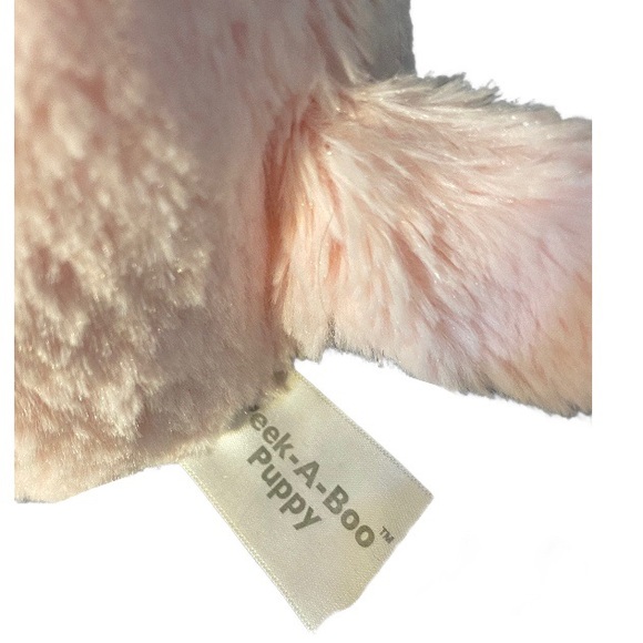 GUND Peek-A-Boo Interactive Animated PUPPY PLUSH - Soft PINK 10" Stuffed Animal - Picture 4 of 6